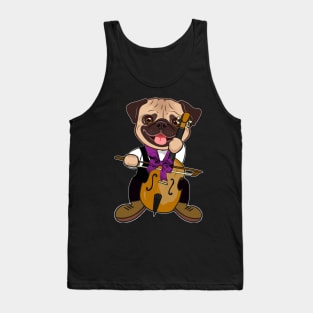 Cello Music Dog T-Shirt Funny Pet Gift Idea Tank Top